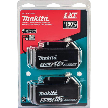 Makita DTD153RTJ 18 V Li-ion LXT Brushless Impact Driver Complete with 2 x 5.0 Ah Li-ion Batteries and Charger in a Makpac Case